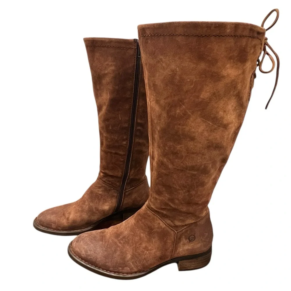 Born Brown Suede Boots Women’s 8